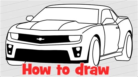 Descubrir 90+ imagen como dibujar un chevrolet camaro paso a paso ...