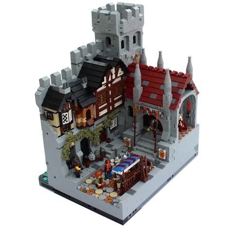 Castle Woodstock main section town square | Lego castle moc, Lego ...