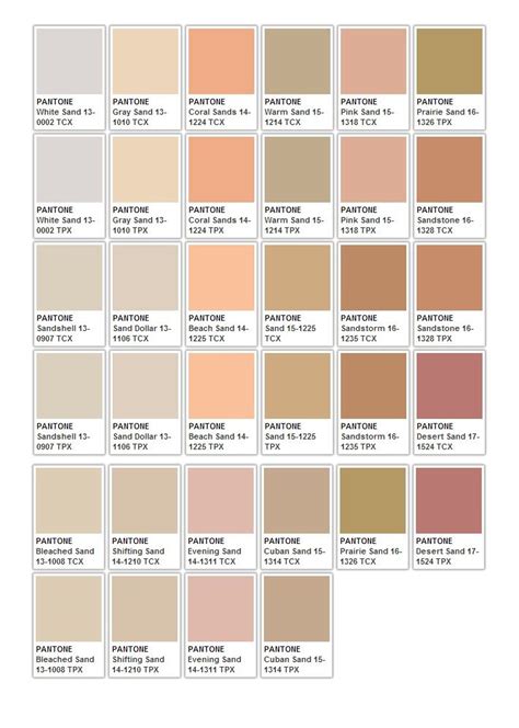 Sand Pantone Colour Palettes Pantone Color Chart Pantone Color | The ...