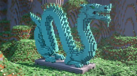 Minecraft Dragon Statue Schematic