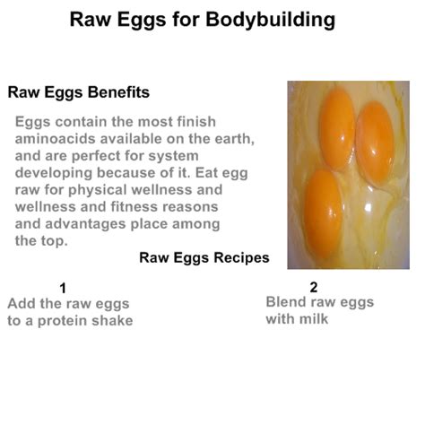 Raw Eggs Bodybuilding - Best Way to Build Muscles