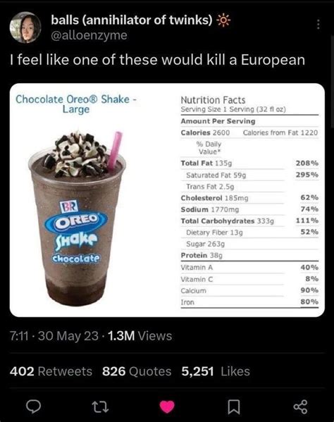 an image of a chocolate milkshake with oreo chips on it and the price