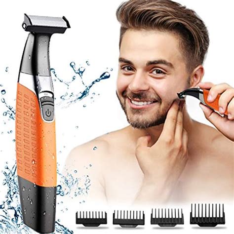 Electric Shavers, Beard Trimmer Men, Waterproof Grooming Kit with 4 ...