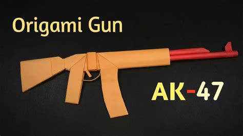 Origami Gun Ak-47 Easy