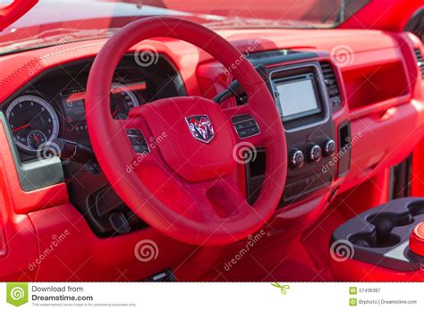 Dodge Ram Pickup Interior editorial photography. Image of ...