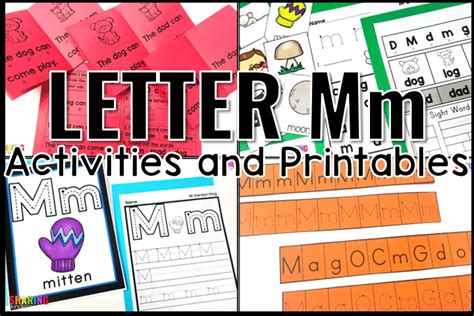 Letter Mm Activities and Printables for Kindergarten - Sharing Kindergarten