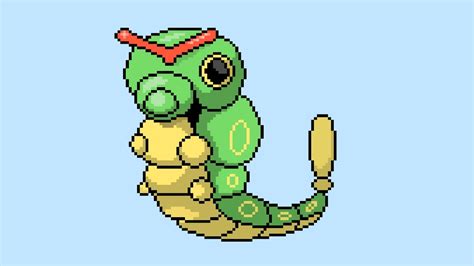 Катерпи / Caterpie [speedpaint] [pixel art] - YouTube