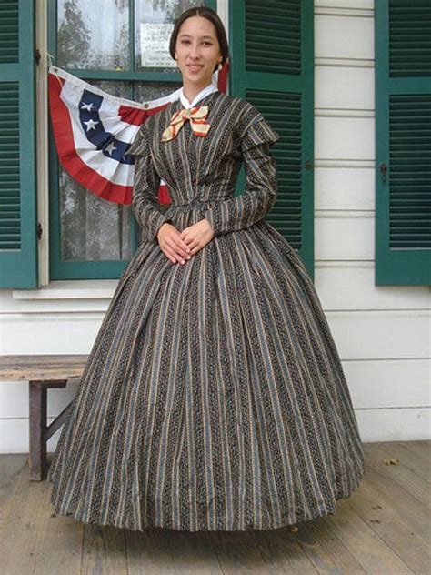 1860s Civil War Victorian Dress Reenactment