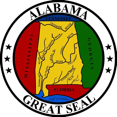 Alabama State Seal [EPS-PDF] | U.S. States (Flag & Seal & Arm & Emblem ...