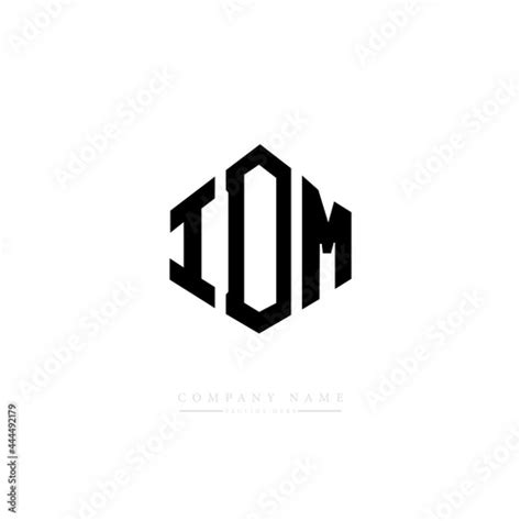 IDM letter logo design with polygon shape. IDM polygon logo monogram ...