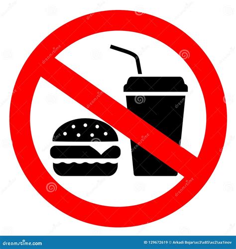 No eating vector sign stock vector. Illustration of eating - 129672619