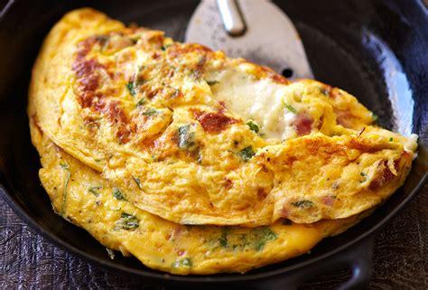 Ham and Cheese Omelet Recipe | Leite's Culinaria