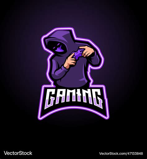 Gamer gaming logo Royalty Free Vector Image - VectorStock