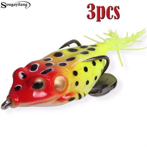 Aliexpress.com : Buy Sougayilang 3pcs Topwater Frog Fishing Lures Kit ...