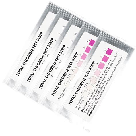 Total Chlorine Test Strips – Pack of 10 | CuZn Water Filters