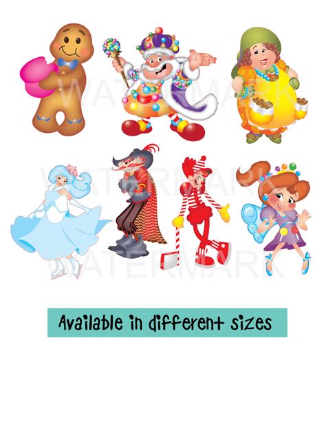 Candyland Candy Game Sweets Characters Theme for Toppers - Etsy