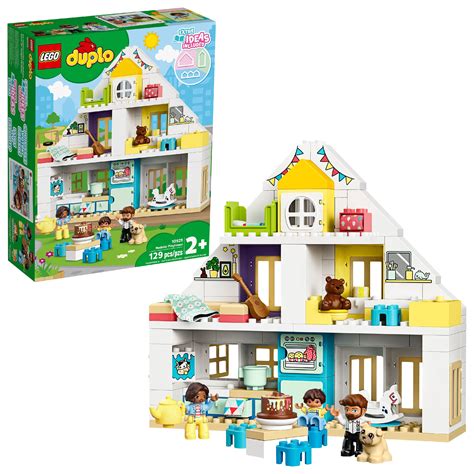 LEGO DUPLO Town Modular Playhouse 10929 Building Set for Toddlers (129 ...