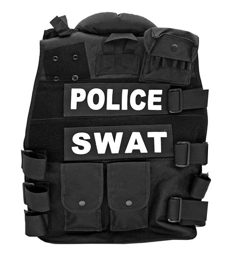 Police SWAT Tactical Vest - Black