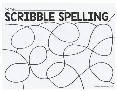 Free No Prep Spelling Worksheets - Lucky Little Learners