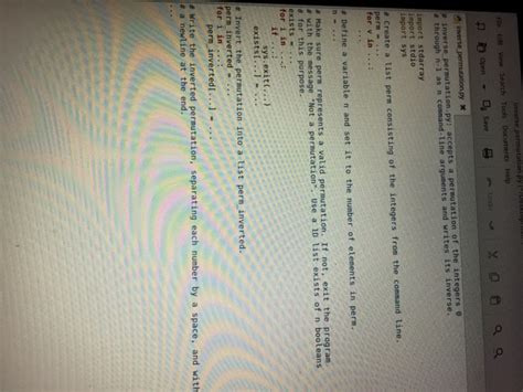 Problem 3. (Inverse Permutation) Write a program | Chegg.com