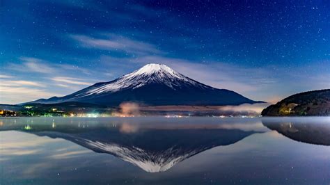 2048x1152 Mount Fuji Night Reflections 2048x1152 Resolution HD 4k ...