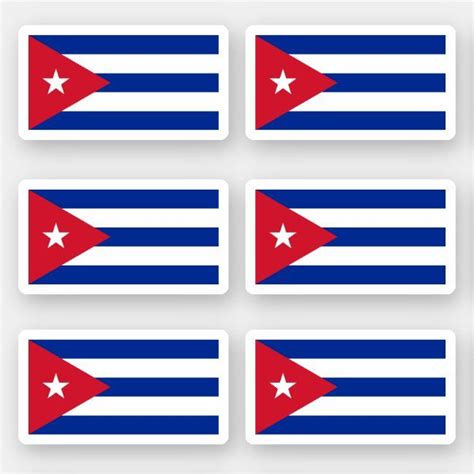 Cuban flag sticker | Zazzle.com in 2021 | Sticker flag, Stickers ...