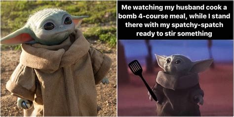 15 Funniest Baby Yoda "Looking Up" Memes