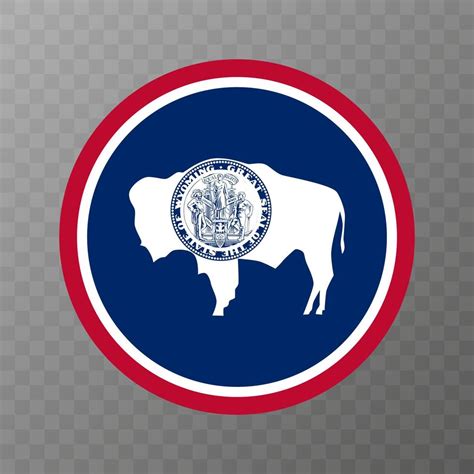 Wyoming state flag. Vector illustration. 11933828 Vector Art at Vecteezy