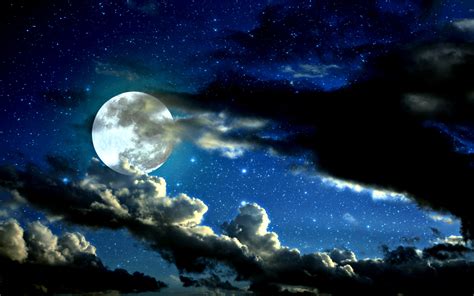 Night Sky Moon Wallpapers Images Photos Pictures Backgrounds