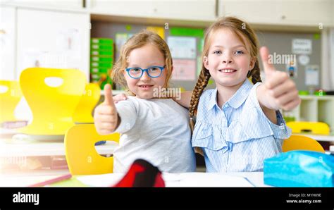 At school - best friends Stock Photo - Alamy