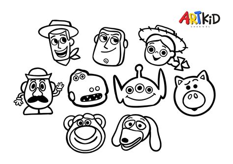 Woody and Friends (Toy Story) Drawing | Free printable coloring pages ...