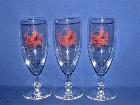 MICHELOB DRAUGHT BEER Glasses Set of 3 Breweriana 1970s - Etsy