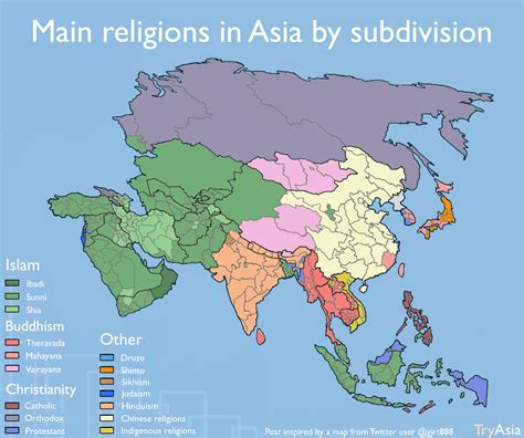 Buddhist Population Map