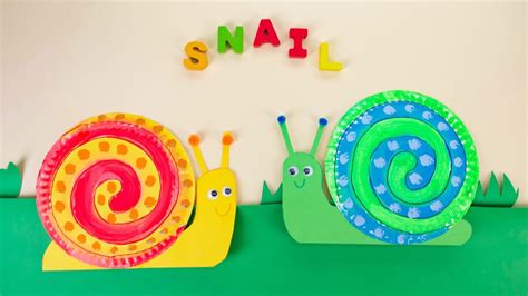 Paper Plate Snail Craft - Super Simple