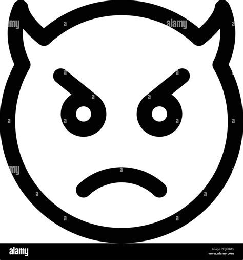 sad devil emoji Stock Vector Image & Art - Alamy