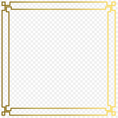 Simple Borders Clipart Transparent PNG Hd, Gold Simple Border Frame ...