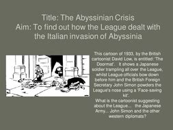 Abyssinia Crises and the Failure of the League of Nations | Teaching ...