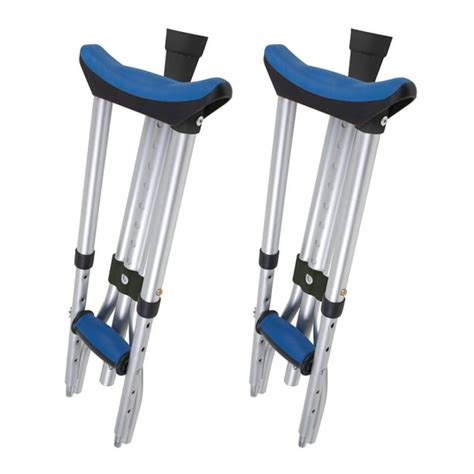 Carex Folding Crutches, Aluminum Underarm Crutches for Youth, Adult ...