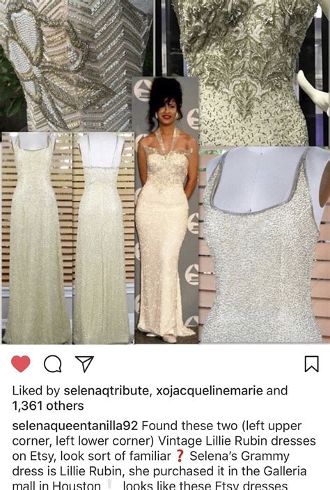 Selena Quintanilla Grammys Dress - Vintage Style Inspiration