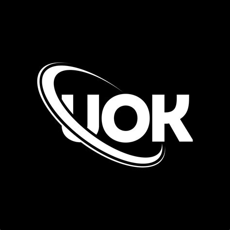 logotipo de uok. uok carta. diseño del logotipo de la letra uok ...