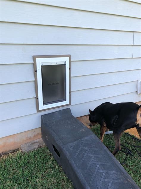 This automatic dog door is great for homes in which installing a pet ...