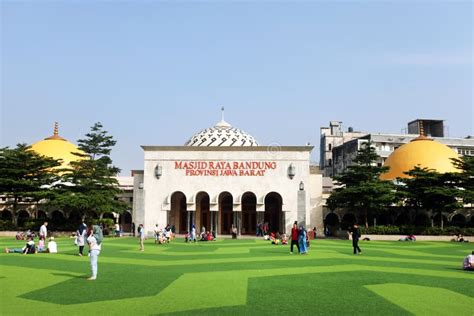 Masjid Raya or Grand Mosque in Bandung, Indonesia Editorial Stock Photo ...