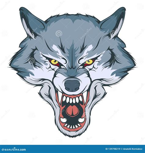 How To Draw An Angry Wolf Head