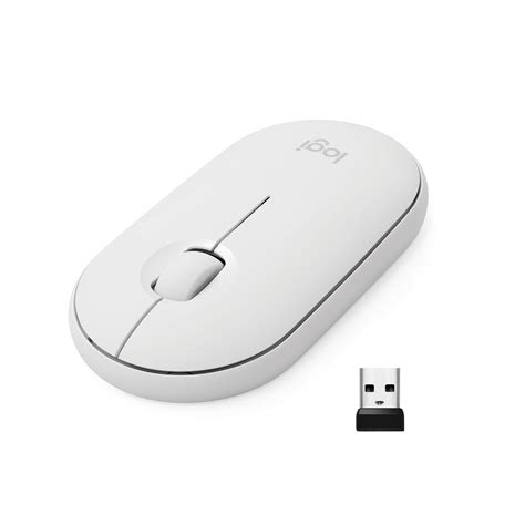 Logitech Pebble Wireless Mouse with Bluetooth or 2.4 GHz Receiver ...