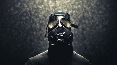 Gas Mask Smoke Wallpaper