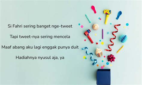 35 Pantun Ulang Tahun Lucu, Kocak, dan Berkesan