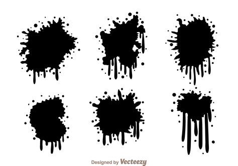 Black Spraypaint Drip - Download Free Vector Art, Stock Graphics & Images