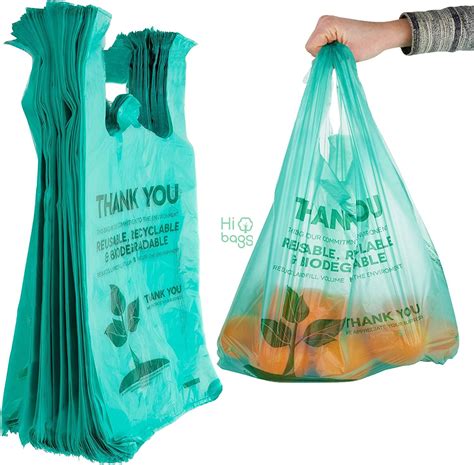 Eco Grocery Biodegradable Plastic Reusable Supermarket Shopping Bags M ...