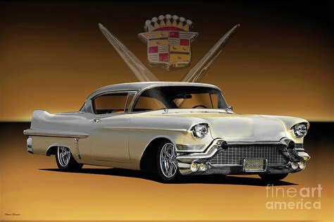 1957 Cadillac Custom Coupe DeVille Photograph by Dave Koontz - Pixels