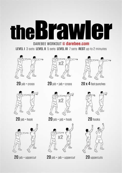 Brawler Workout | Shadow boxing workout, Mma workout, Boxing training ...